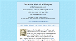 Desktop Screenshot of ontarioplaques.com